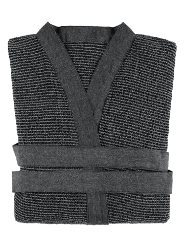 Rento Bademantel ''Kenno'' in Schwarz/ Grau