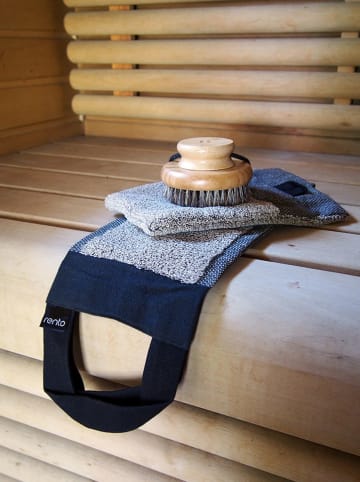 Rento Myjka "Terry" w kolorze czarno-beżowym - 24 x 14 cm