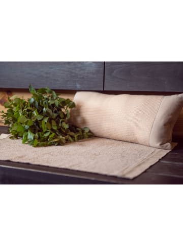 Rento Saunakussen ''Kenno'' beige/wit - (L)22 x (B)50 cm