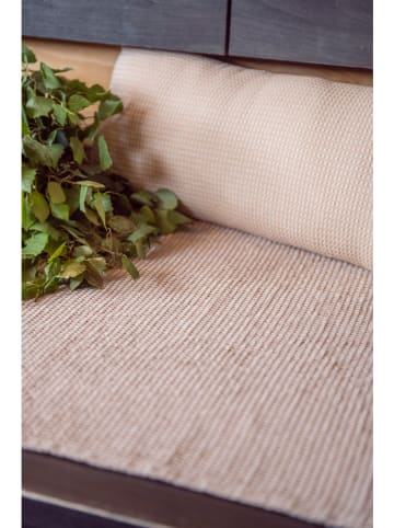 Rento Saunakussen ''Kenno'' beige/wit - (L)22 x (B)50 cm