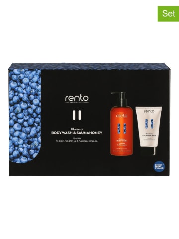 Rento 2-delige saunalichaamsverzorgingset ''Blueberry''