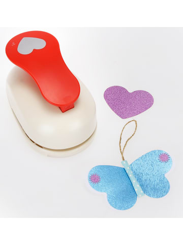 SUNNYSUE Dziurkacz w kolorze kremowo-czerwonym