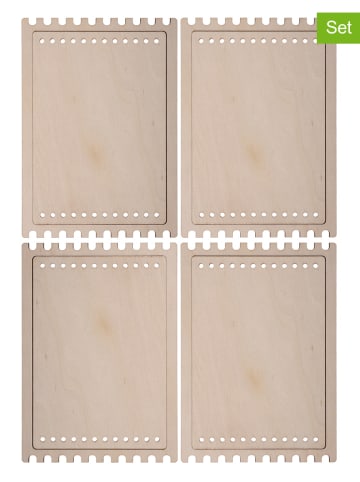 SUNNYSUE 8tlg. Web- und Fädelrahmen-Set in Natur