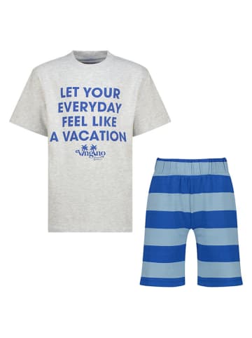 Vingino Pyjama "Wasoy" grijs/blauw