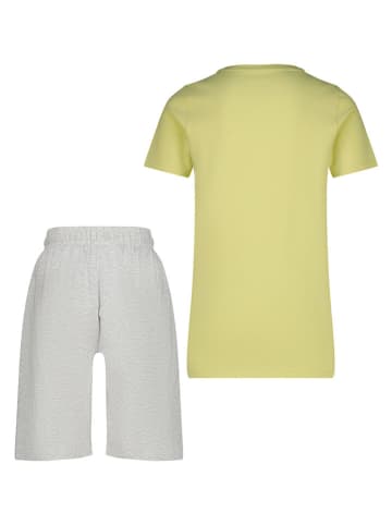 Vingino Pyjama "Wenko" in Gelb/ Grau