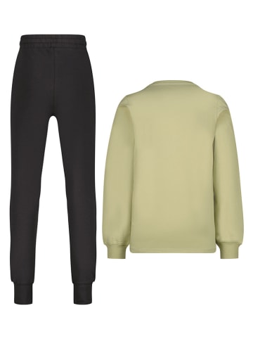 Vingino Pyjama "Werit" in Khaki/ Schwarz