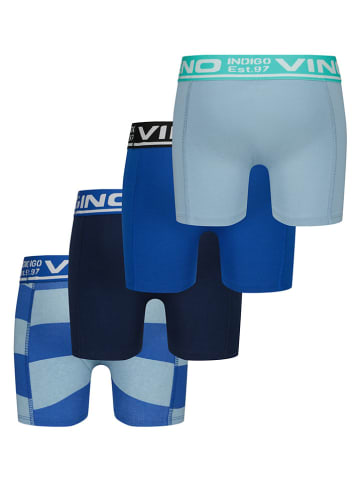 Vingino 4er-Set: Boxershorts in Dunkelblau/ Hellblau