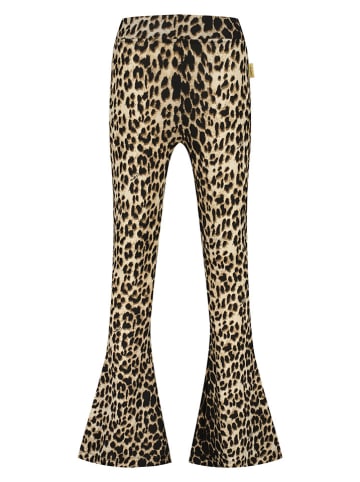 Vingino Legginsy "Sendra" w kolorze beżowo-czarnym