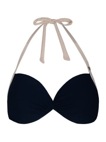 SHORT STORIES Biustonosz bikini w kolorze granatowo-kremowym