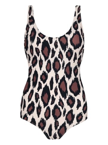 SHORT STORIES Strój kąpielowy w kolorze czarno-kremowo-brązowym