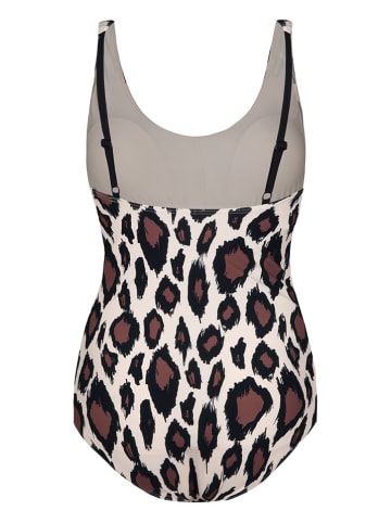 SHORT STORIES Strój kąpielowy w kolorze czarno-kremowo-brązowym