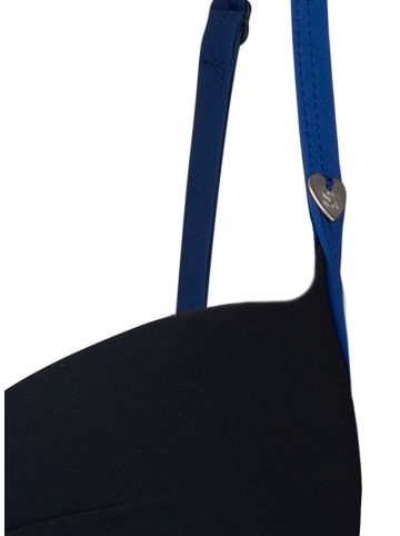 SHORT STORIES Bikini-Oberteil in Schwarz/ Blau