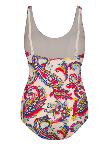 SHORT STORIES Badeanzug in Rot/ Creme