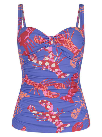 SHORT STORIES Koszulka tankini w kolorze niebiesko-czerwonym