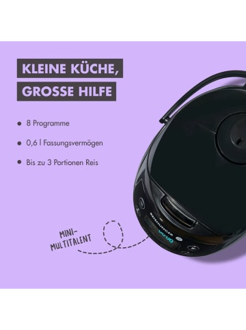 Reishunger Mini-Reiskocher in Hellgrau - 600 ml