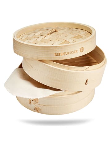 Reishunger Hangiri-Dämpfer in Beige - Ø 30 cm