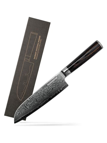 Reishunger 4er-Set: Santoku-Messer in Schwarz - (H)31 cm