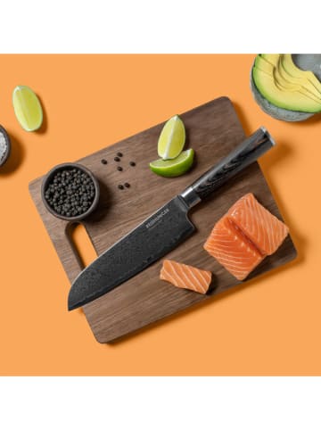 Reishunger 4er-Set: Santoku-Messer in Schwarz - (H)31 cm