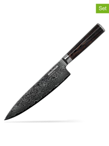 Reishunger 5er-Set: Chef-Messer in Schwarz - (H)33 cm