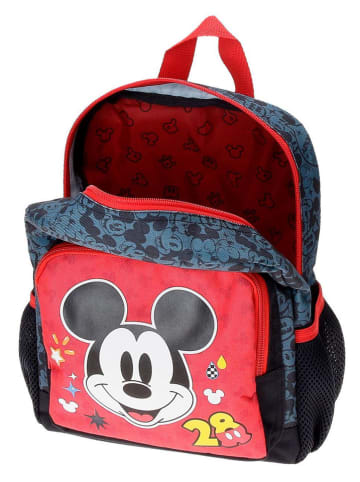 JOUMMA BAGS Rucksack in Rot/ Dunkelblau - (B)23 x (H)28 x (T)10 cm