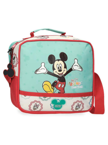 JOUMMA BAGS Kosmetyczka w kolorze turkusowo-czerwonym - 23 x 20 x 9 cm