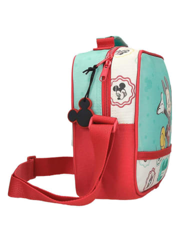 JOUMMA BAGS Kosmetiktasche in Türkis/ Rot - (B)23 x (H)20 x (T)9 cm