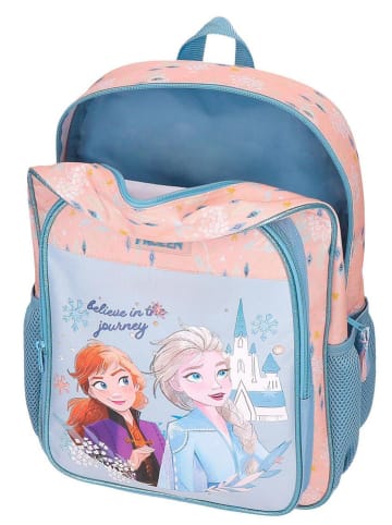 JOUMMA BAGS Rucksack in Hellblau/ Rosa - (B)30 x (H)40 x (T)11 cm