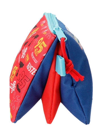 JOUMMA BAGS Piórnik w kolorze czerwono-niebieskim - 22 x 12 x 5 cm