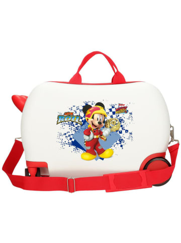 JOUMMA BAGS Hardcase-Trolley in Weiß/ Rot - (B)50 x (H)38 x (T)20 cm