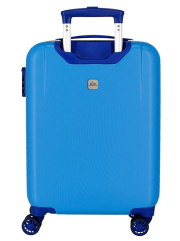 JOUMMA BAGS Hardcase trolley  wit/blauw - (B)38 x (H)55 x (D)20 cm