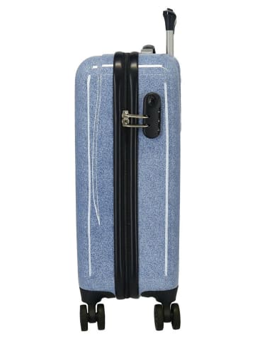 JOUMMA BAGS Walizka w kolorze niebieskim - 38 x 55 x 20 cm