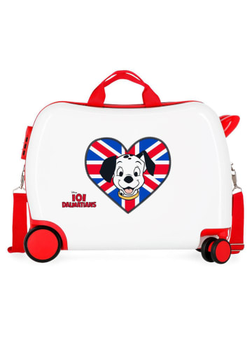 JOUMMA BAGS Hardcase-Trolley in Weiß/ Rot - (B)50 x (H)38 x (T)20 cm