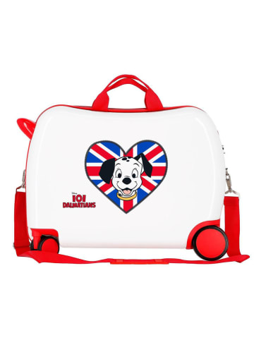 JOUMMA BAGS Hardcase-Trolley in Weiß/ Rot - (B)50 x (H)38 x (T)20 cm