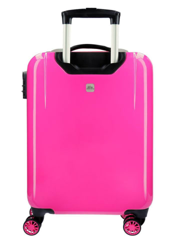 JOUMMA BAGS Hardcase trolley  wit/roze - (B)38 x (H)55 x (D)20 cm