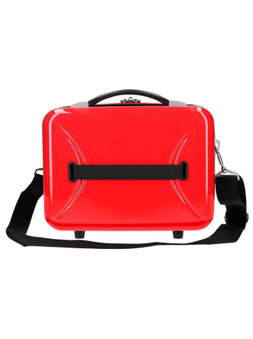 JOUMMA BAGS Beautycase rood/wit - (B)29 x (H)21 x (D)15 cm