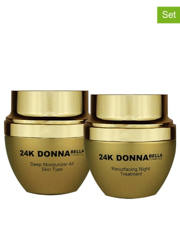 Donna Bella 2-delige gezichtsverzorgingsset "Deep Moisturizer/ Resurfacing Night"