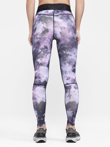 Craft Legginsy sportowe "Core Essence" w kolorze fioletowo-szarym