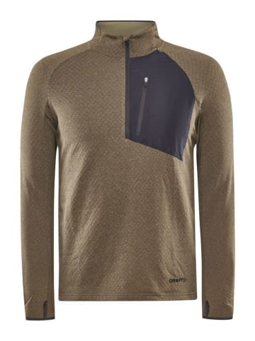 Craft Functionele longsleeve "Core Trim Therm" lichtbruin