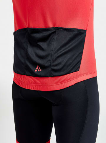 Craft Fietsshirt zwart/rood