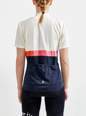 Craft Fietsshirt crème/donkerblauw
