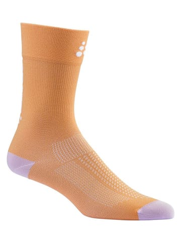 Craft Skarpety kolarskie "Core Endur" w kolorze pomarańczowym