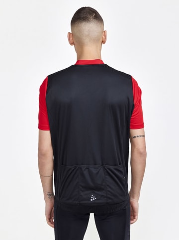 Craft Koszulka kolarska "Core Endur" w kolorze czerwono-czarnym