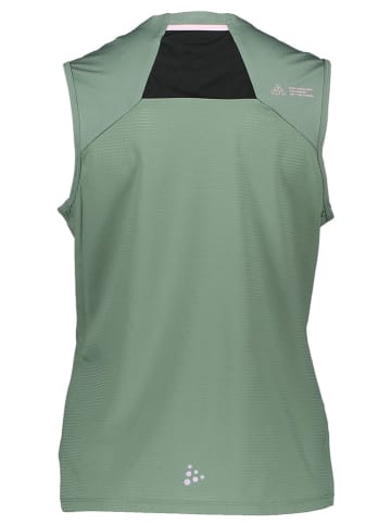 Craft Top "Pro Trail" w kolorze szarozielonym do biegania