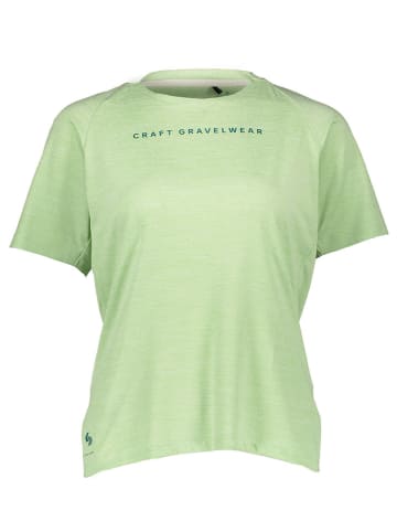 Craft Koszulka kolarska "ADV Gravel" w kolorze zielonym