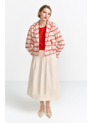 Rich & Royal Blazer in Rot/ Creme