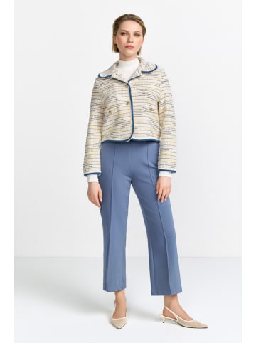 Rich & Royal Cardigan in Beige/ Blau