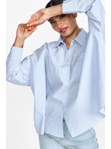 Rich & Royal Blouse lichtblauw/wit