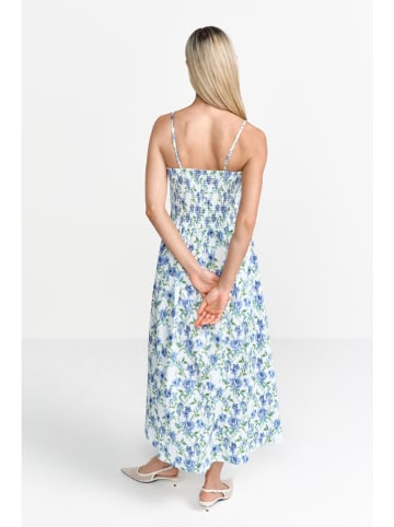 Rich & Royal Jurk wit/lichtblauw