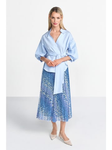 Rich & Royal Plisseerock in Blau