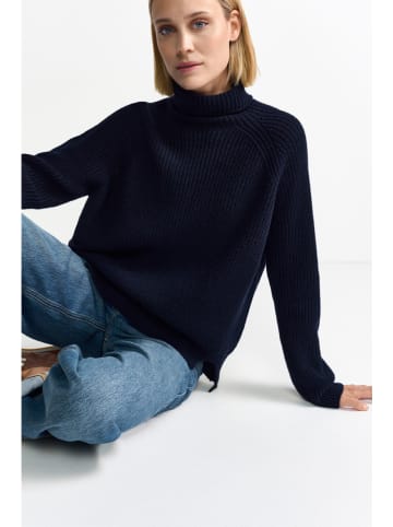 Rich & Royal Rollkragenpullover in Dunkelblau
